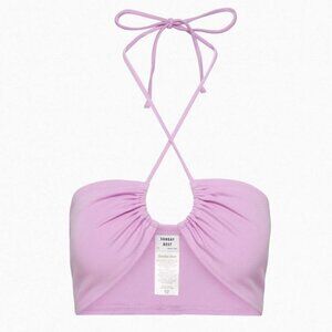 Aritzia Sunday Best Women's Cora Halter Top in Amethyst Lilac Size XS